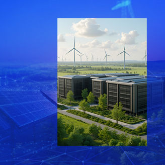 Buildings and windmills