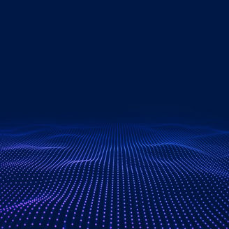 Sea "u200b"u200bof "u200b"u200bdata submerged in the metaverse. Abstract floor technology background with blue led light. Tech business concept.