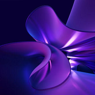 A flowing abstract composition of ribbon-like shapes conveying fluid innovation, AI connectivity and creative transformation. Ideal for projects about technology, neural networks, digital interfaces, inspiration and future design concepts that explore connection, evolution, adaptability and immersive virtual experiences.