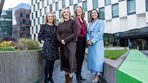 Pictured at the launch of Going for Growth Cycle 18 L-R: Olivia Lynch,Partner at KPMG; participate Jenny Johnston, Azure Communications; Carol Gibbons, Enterprise Ireland; Lead Entrepreneur, Oonagh O’Hagan, Meaghers Pharmacy and One