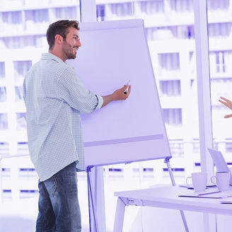 Colleagues during a meeting