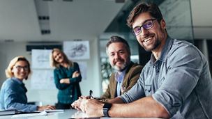 People in a meeting