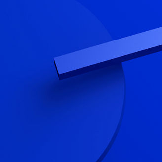 Formas geométricas com sombras suaves.