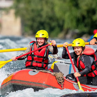 People rafting