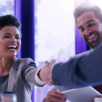 people are shaking hands