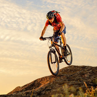 Man on bike