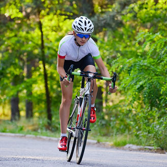 Female cyclist