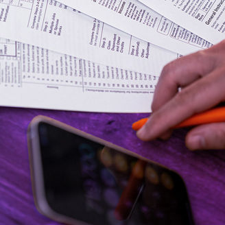 Business person working on E-invoicing related matters