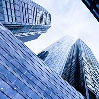 Hochhäuser in Frankfurt - real estate - Bank