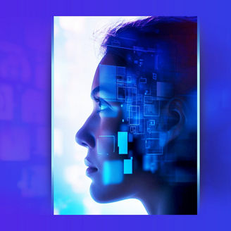 blue abstract boxes