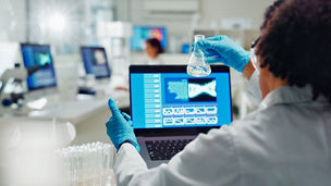 A scientist in a lab