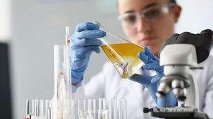 Pipette filling test tubes