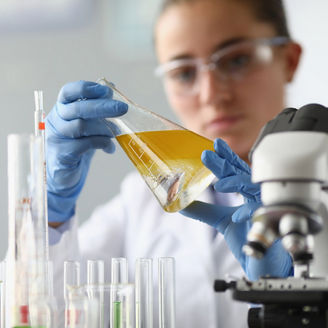 Pipette filling test tubes