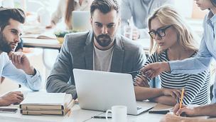 HR Team talking together