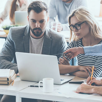 HR Team talking together