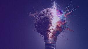 Abstract image of a light bulb