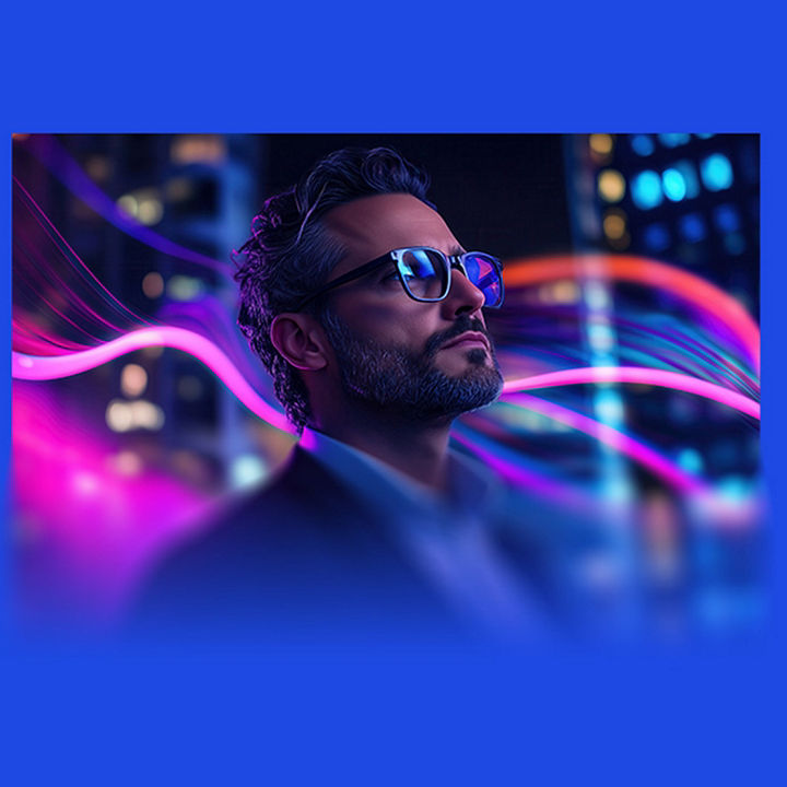 Imagem abstrata com sobreposição de quadrados