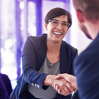 People shaking hands