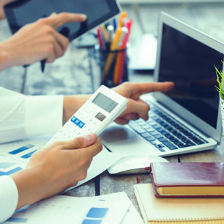 Close-up of hands of business meeting