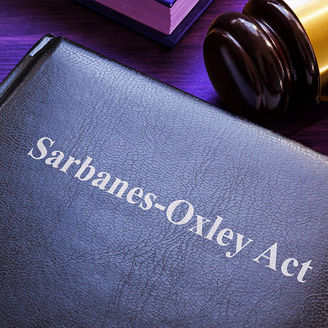 Sarbanes-Oxley act book on the table