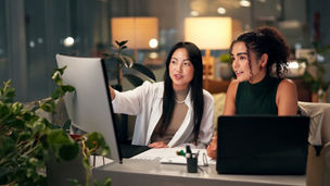 Internal Audit professionals coworking