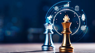 Chess pieces representing risk