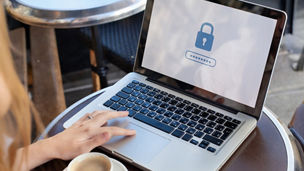 Privacy screening on laptop