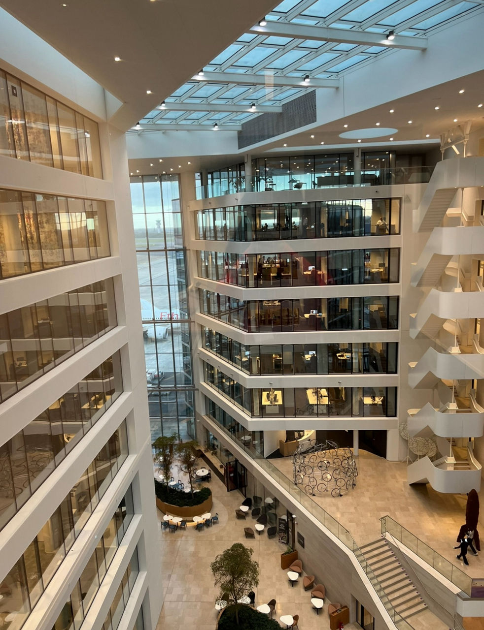 Inside the office