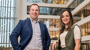 Fiorella Sanchez and Ward Minnaert from KPMG in Belgium