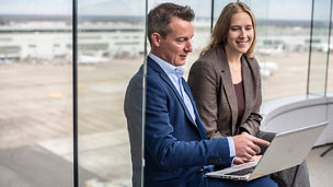 Steven Mulkens and Margaux Mamdy from KPMG in Belgium.