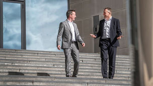 Filip De Bock, Head of Audit at KPMG in Belgium and Steven Mulkens, Partner at KPMG in Belgium.