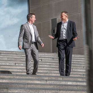 Filip De Bock, Head of Audit at KPMG in Belgium and Steven Mulkens, Partner at KPMG in Belgium.