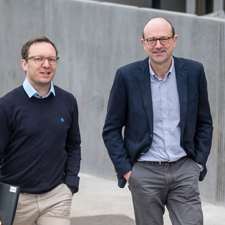 Matthias Marescaux, Director of Grants & Incentives at KPMG in Belgium, and Kris Buysens of Amcor.