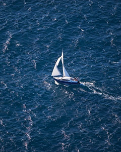 FTM Segelboot von oben