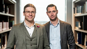 KPMG’s Partner Olivier Elst and KPMG’s Heas of AI Bart Van Rompaye