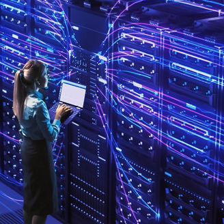 Women working on data platform unification