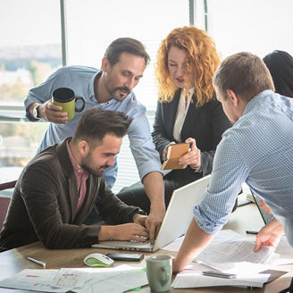 consultants working as a team