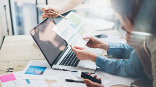 Tax consultants working on budget for 2024