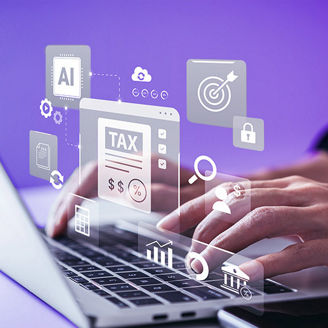 Person working on a computer