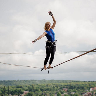 woman on rope