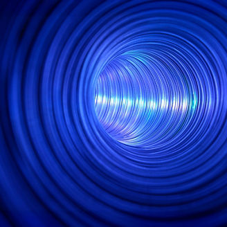 blue hole 3d abstract