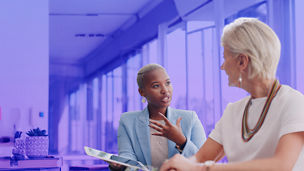 Two ladies talking