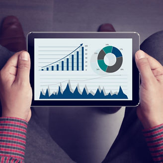 vizualizácia údajov o raste rastlín na digitálnom rozhraní