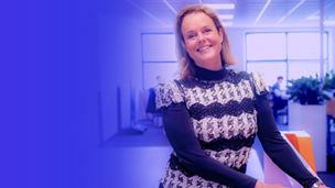 Businesswoman smiling