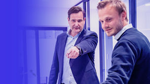 two men having a conversation