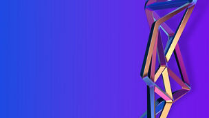 Abstract 3D chrome design
