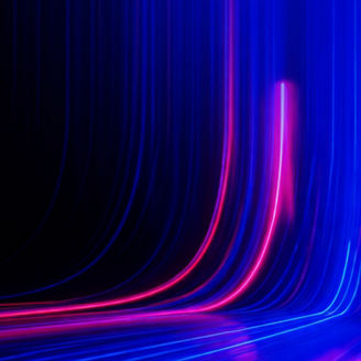 Abstract blue and pink lights