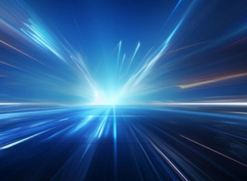 Abstract blue light speed technology