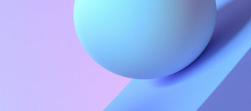 Abstrakter blauer Ball