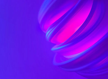 Pink and purple 3D swirl shape